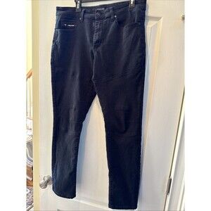 Fried Denim Mens Jeans 34x32 Black Slim Fit Straight Leg Stretch Pants
